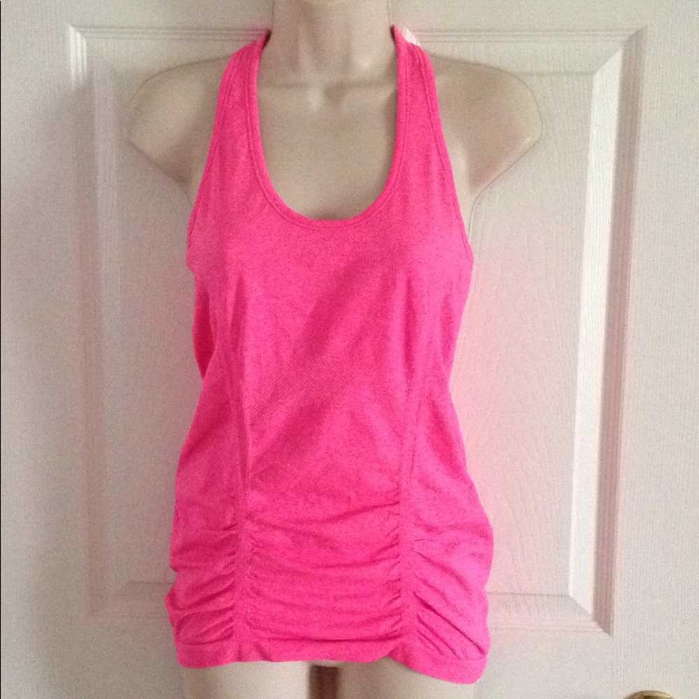 Athlete pink athletic sports top, small